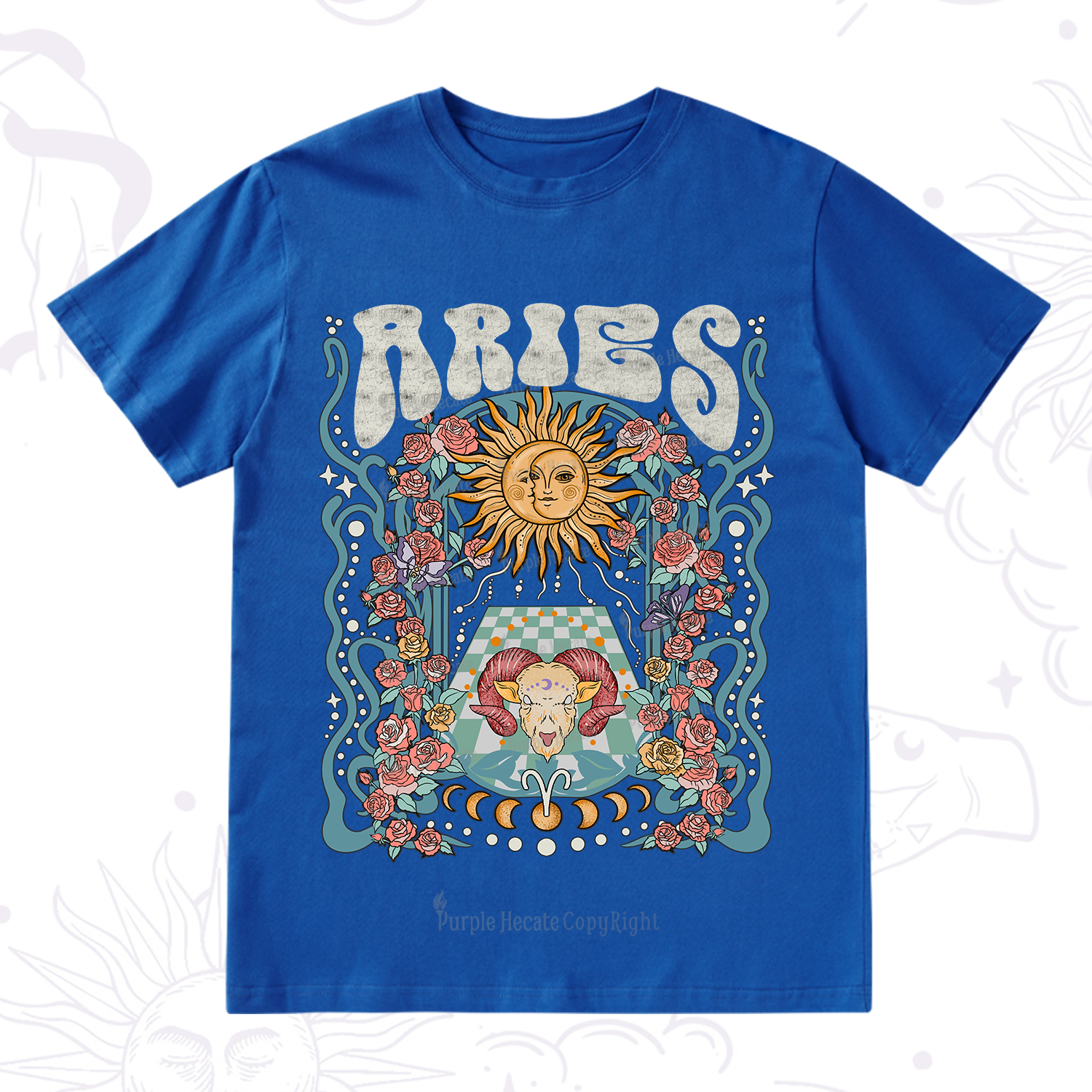 Purplehecate Aries Spirit Zodiac T-Shirt