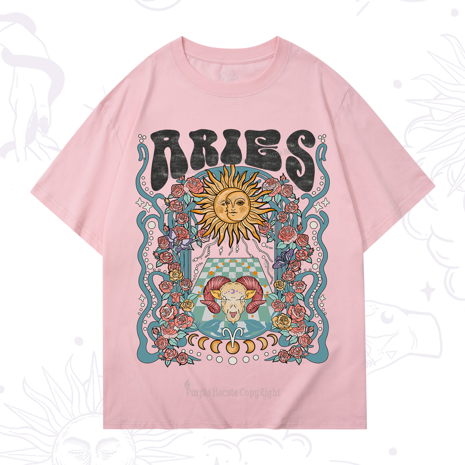 Purplehecate Aries Spirit Zodiac T-Shirt