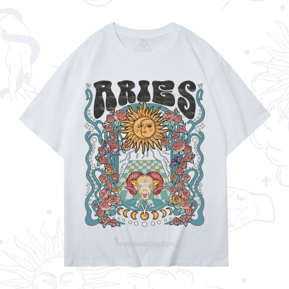 Purplehecate Aries Spirit Zodiac T-Shirt