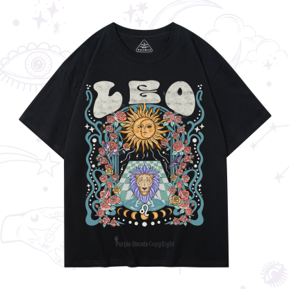 Purplehecate Leo Spirit Zodiac T-Shirt