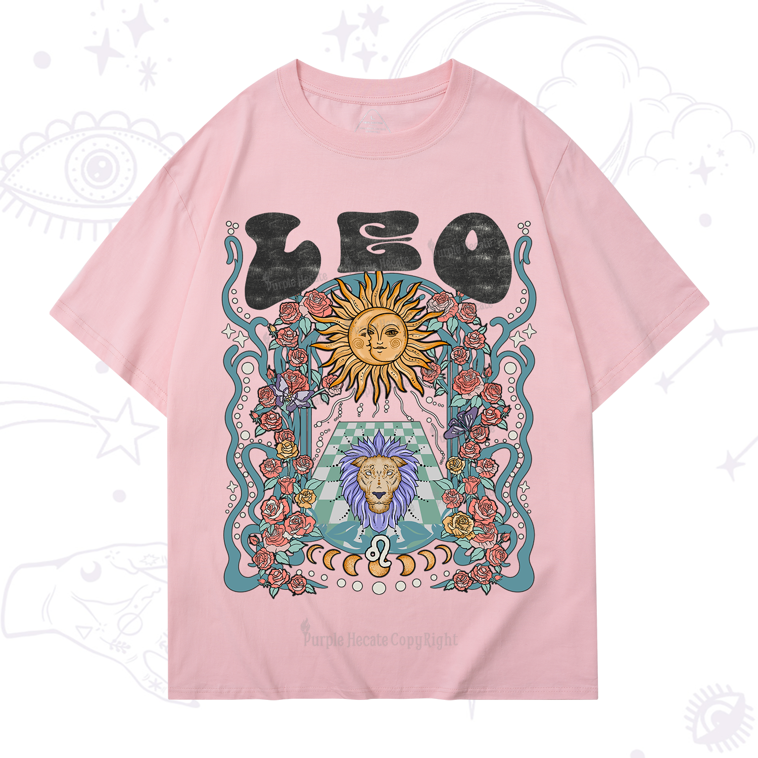 Purplehecate Leo Spirit Zodiac T-Shirt