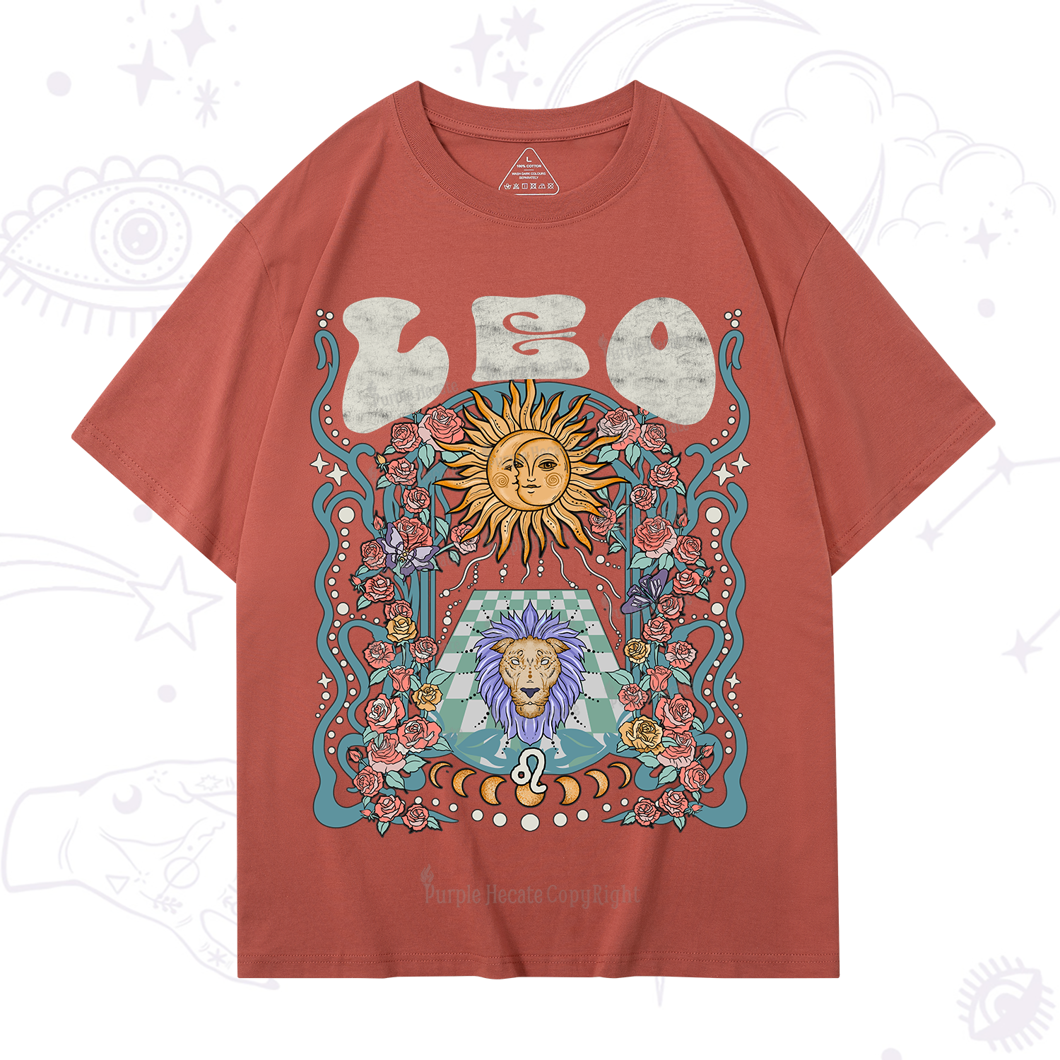 Purplehecate Leo Spirit Zodiac T-Shirt