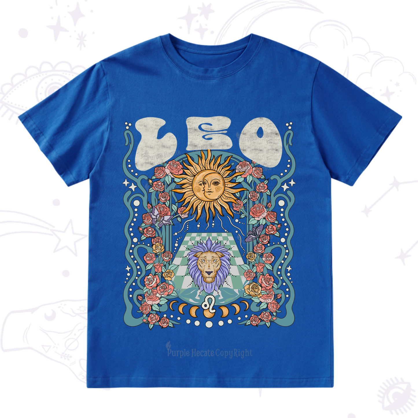 Purplehecate Leo Spirit Zodiac T-Shirt