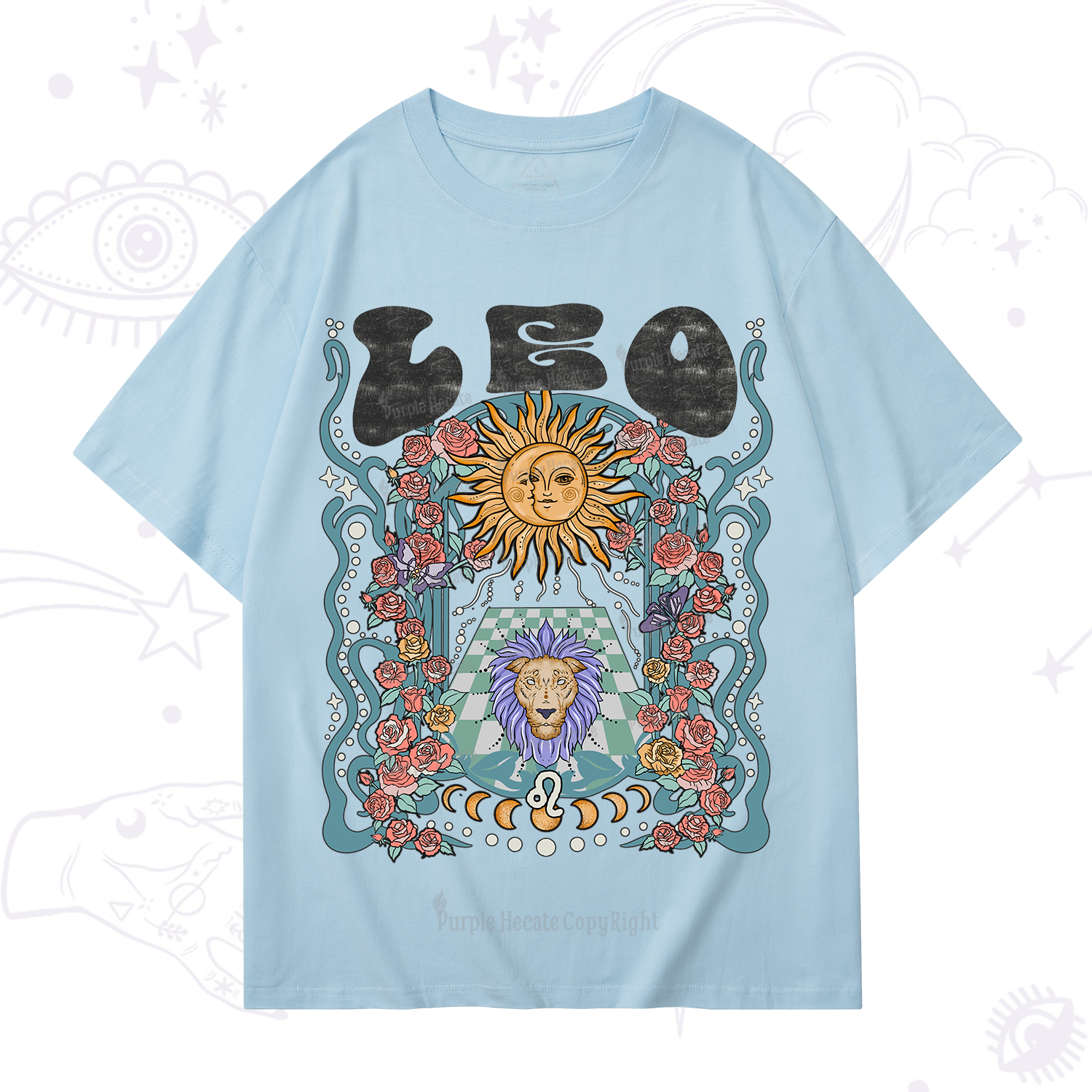 Purplehecate Leo Spirit Zodiac T-Shirt