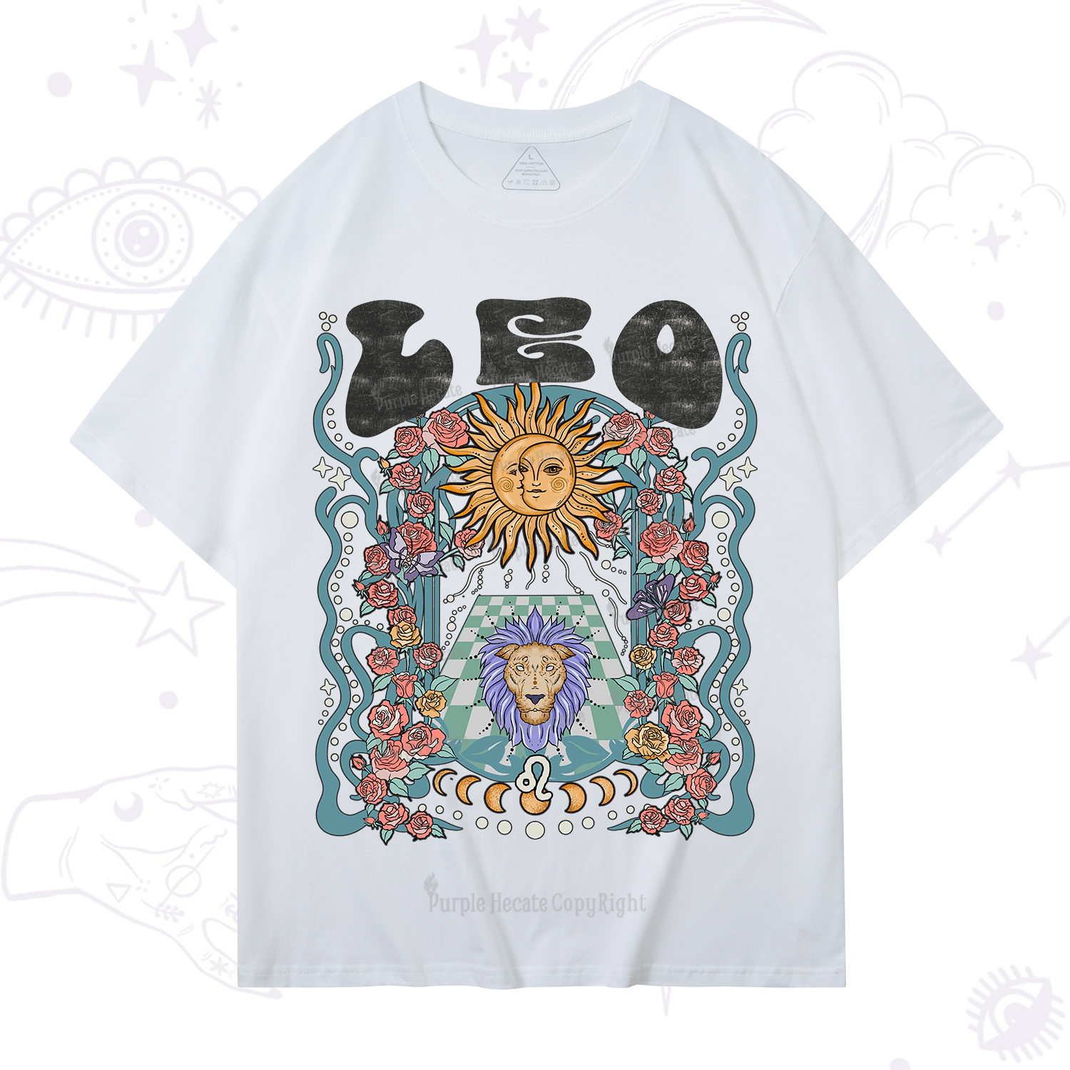 Purplehecate Leo Spirit Zodiac T-Shirt