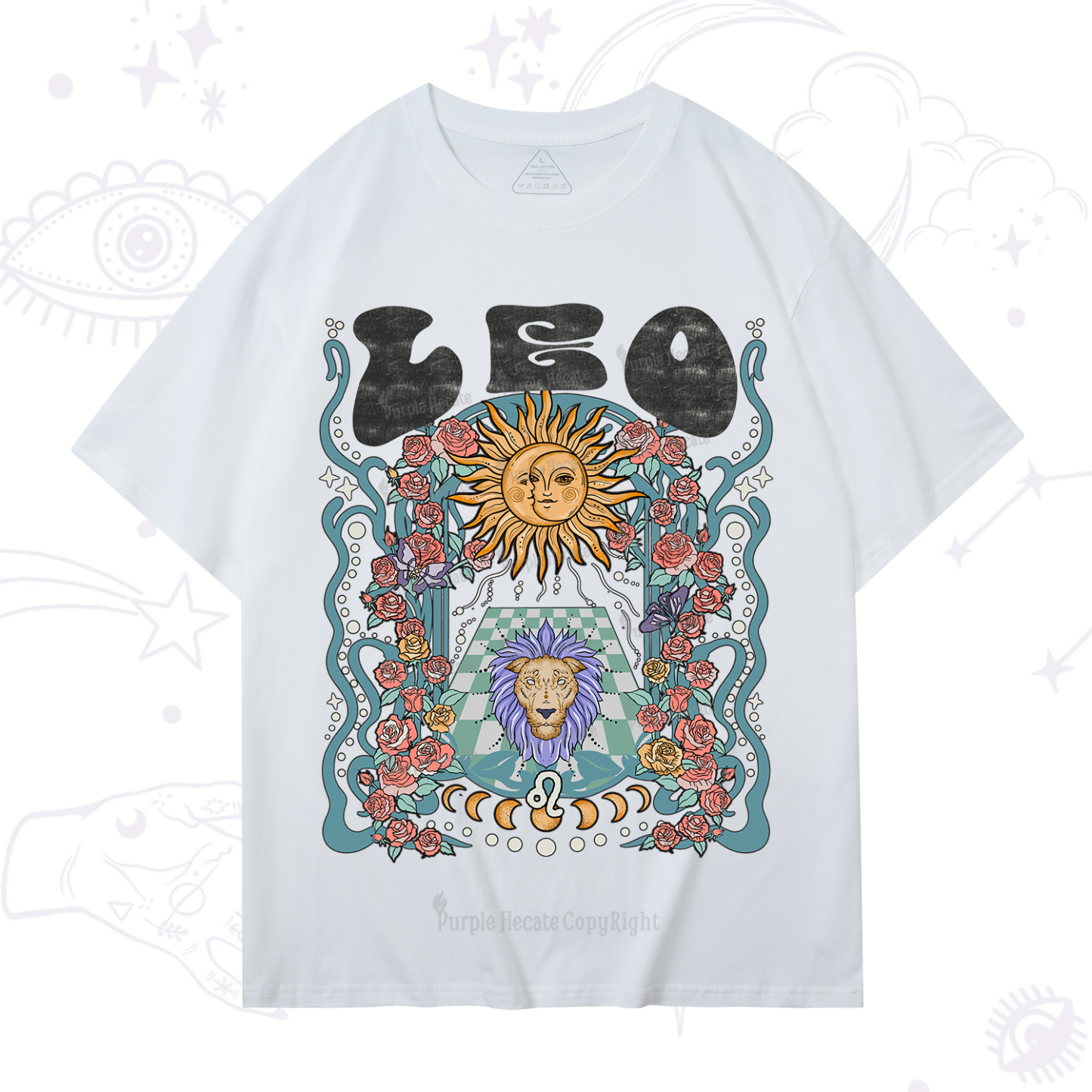 Purplehecate Leo Spirit Zodiac T-Shirt