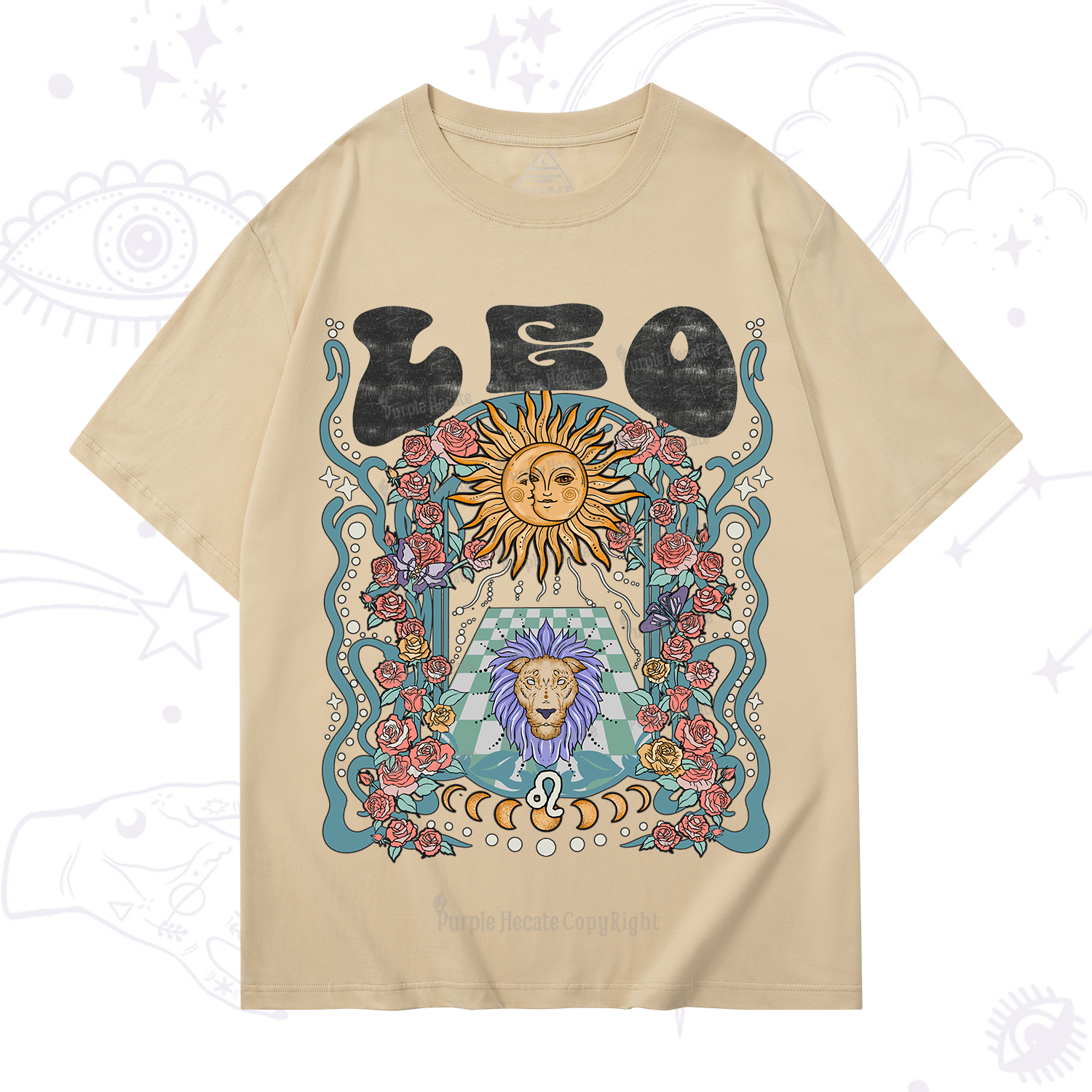 Purplehecate Leo Spirit Zodiac T-Shirt