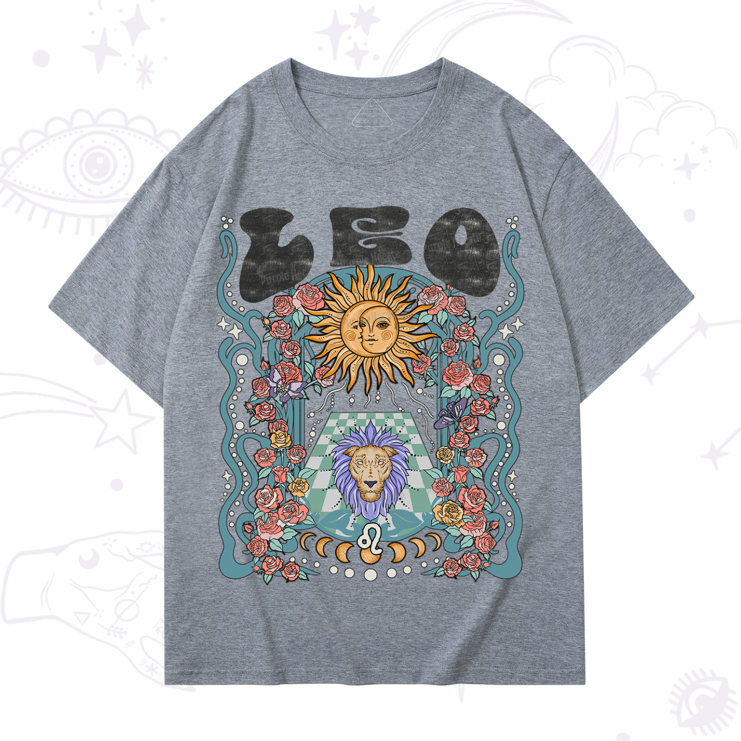 Purplehecate Leo Spirit Zodiac T-Shirt