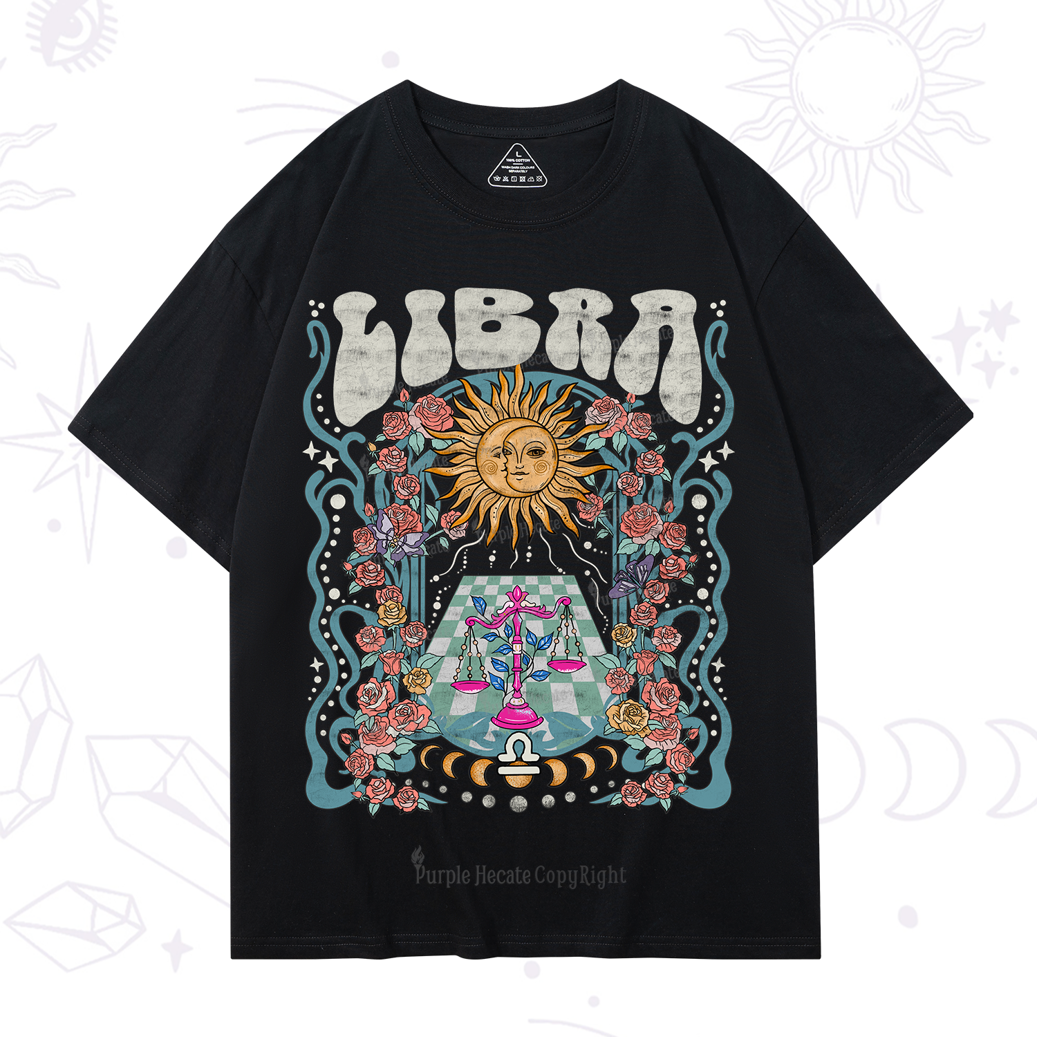 Purplehecate Libra Spirit Zodiac T-Shirt