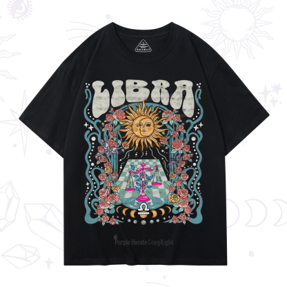 Purplehecate Libra Spirit Zodiac T-Shirt