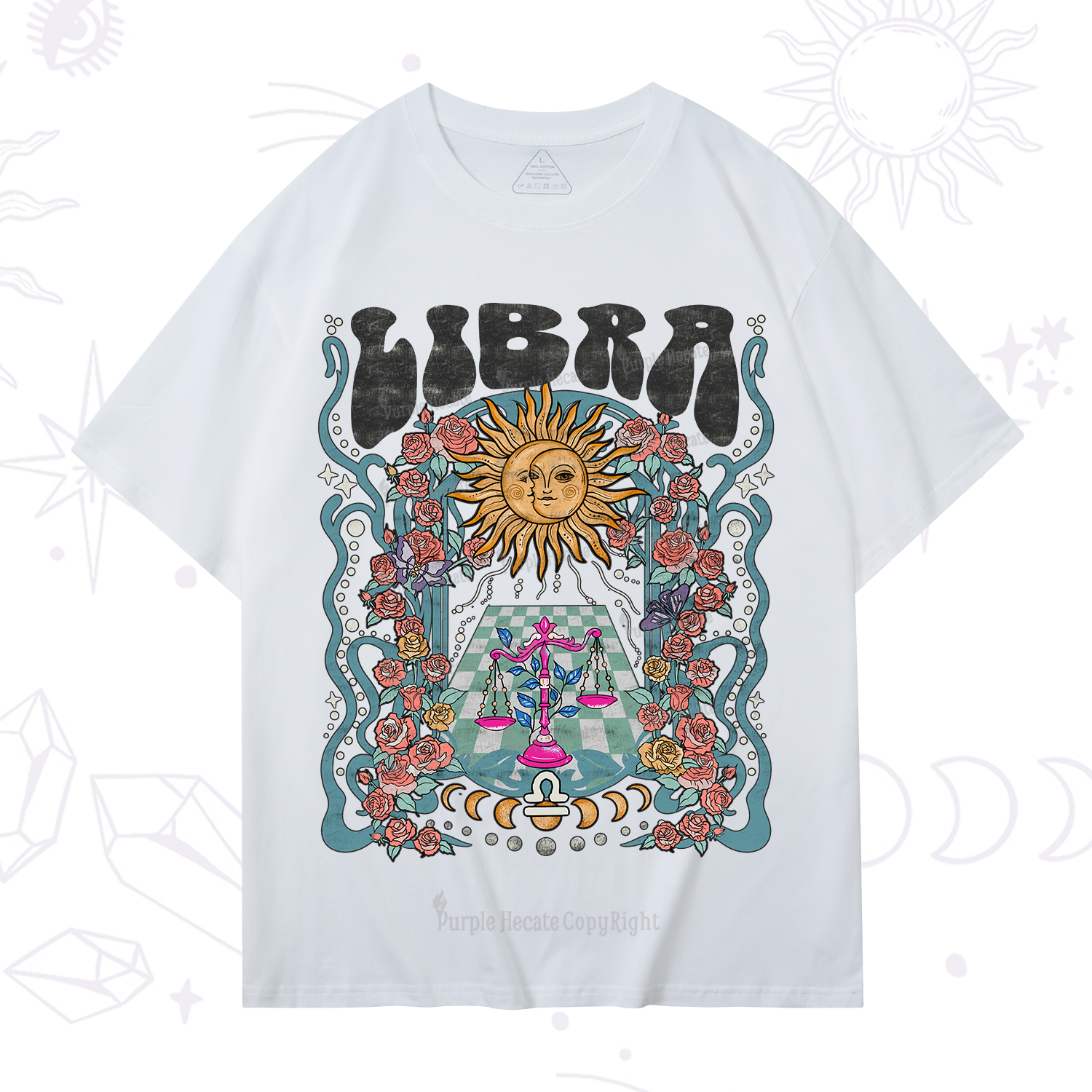 Purplehecate Libra Spirit Zodiac T-Shirt