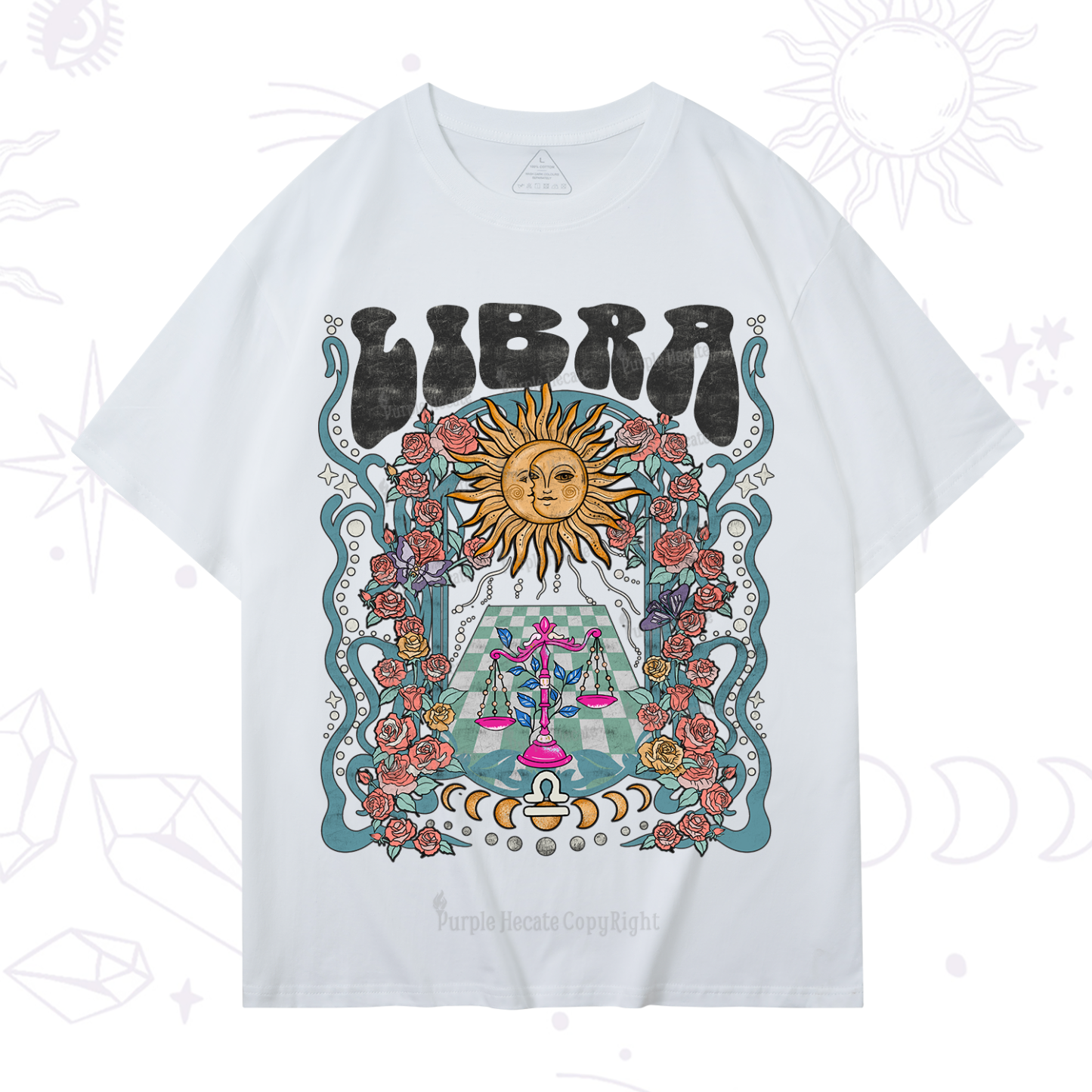 Purplehecate Libra Spirit Zodiac T-Shirt