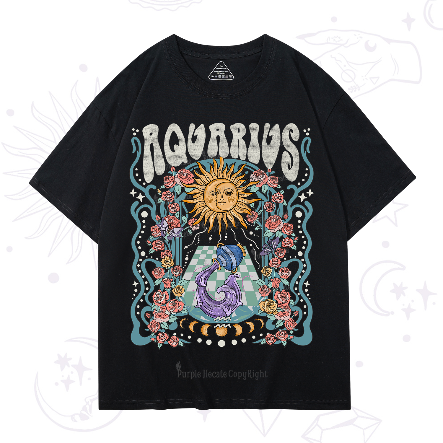Purplehecate Aquarius Spirit Zodiac T-Shirt