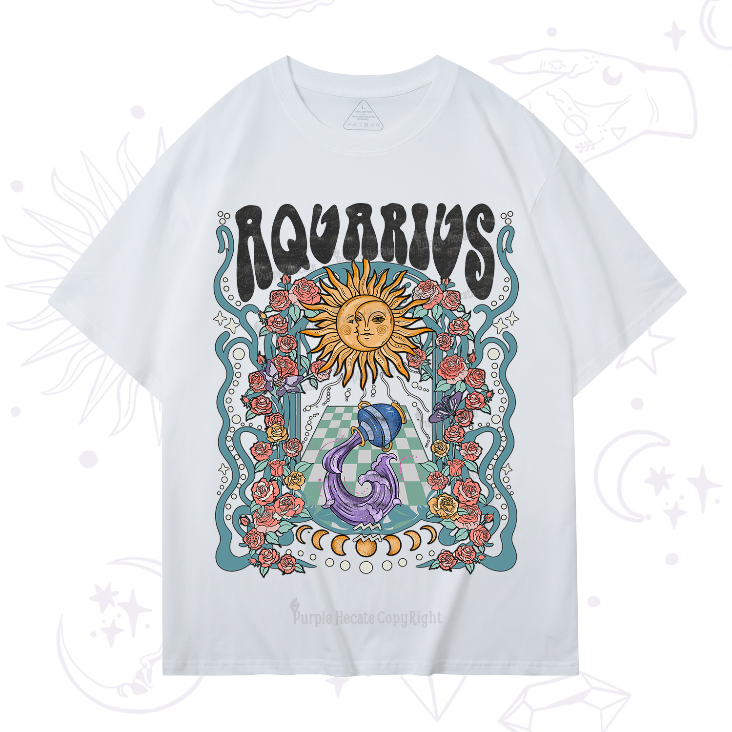 Purplehecate Aquarius Spirit Zodiac T-Shirt