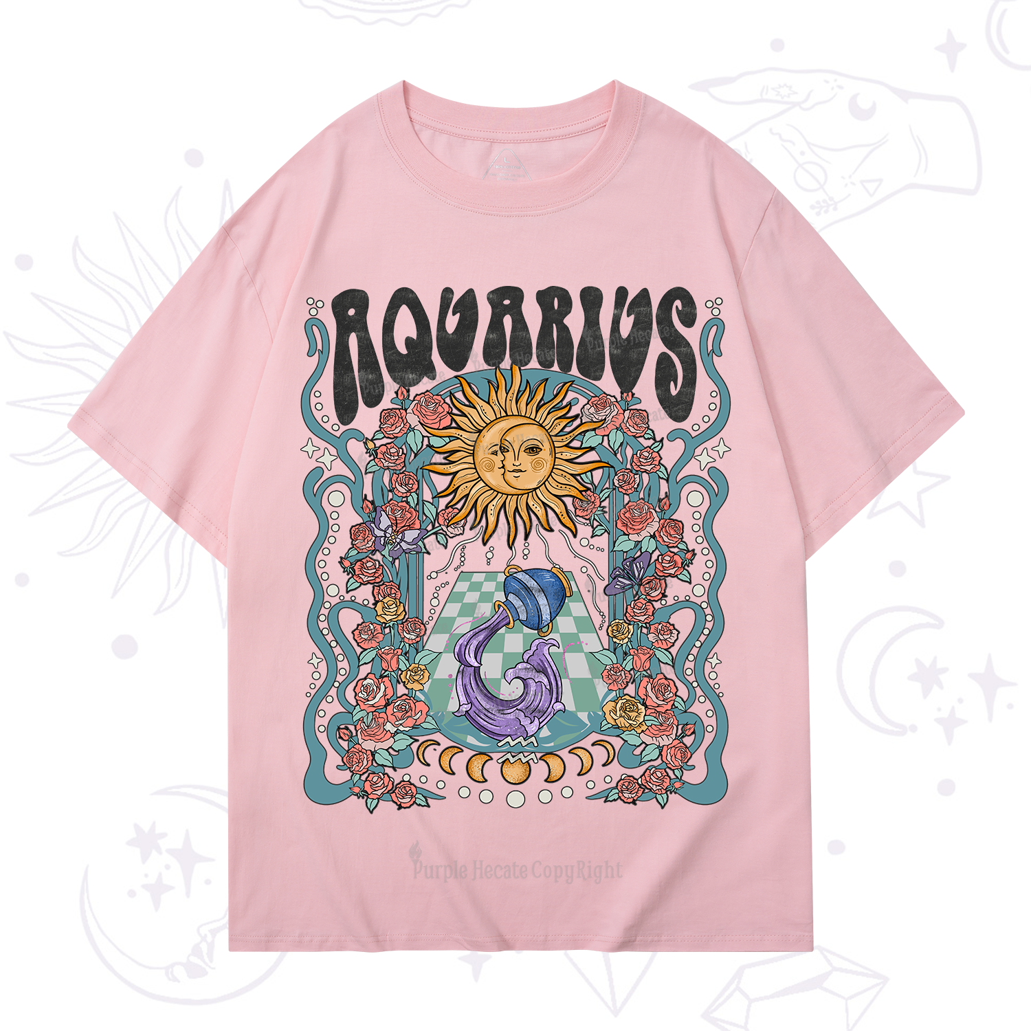 Purplehecate Aquarius Spirit Zodiac T-Shirt