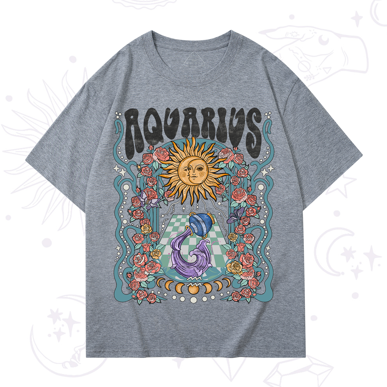 Purplehecate Aquarius Spirit Zodiac T-Shirt
