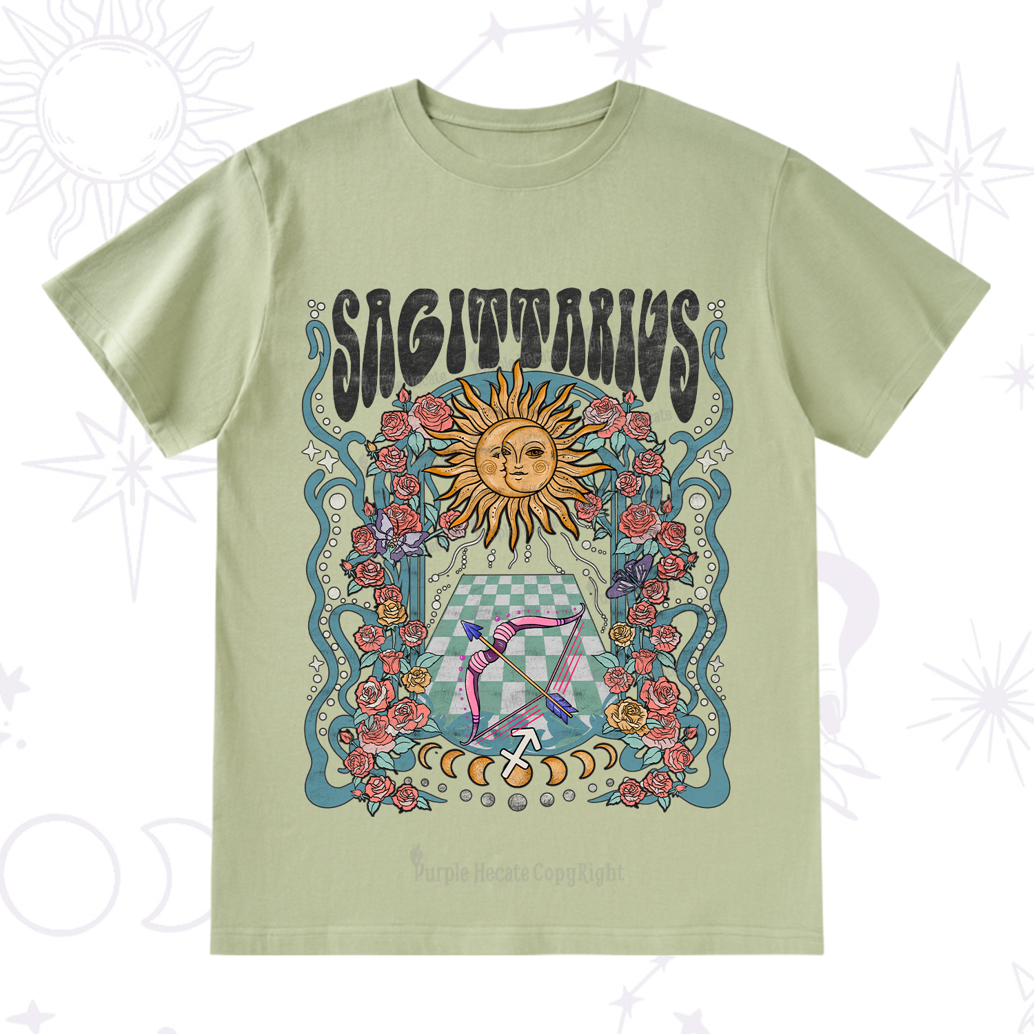 Purplehecate Sagittarius Spirit Zodiac T-Shirt