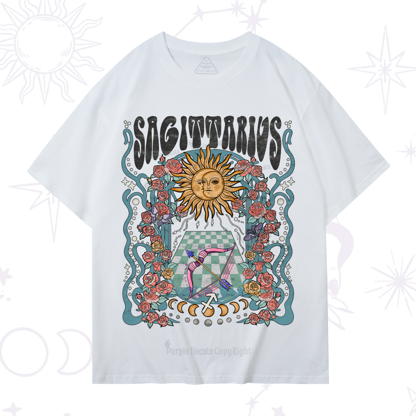 Purplehecate Sagittarius Spirit Zodiac T-Shirt
