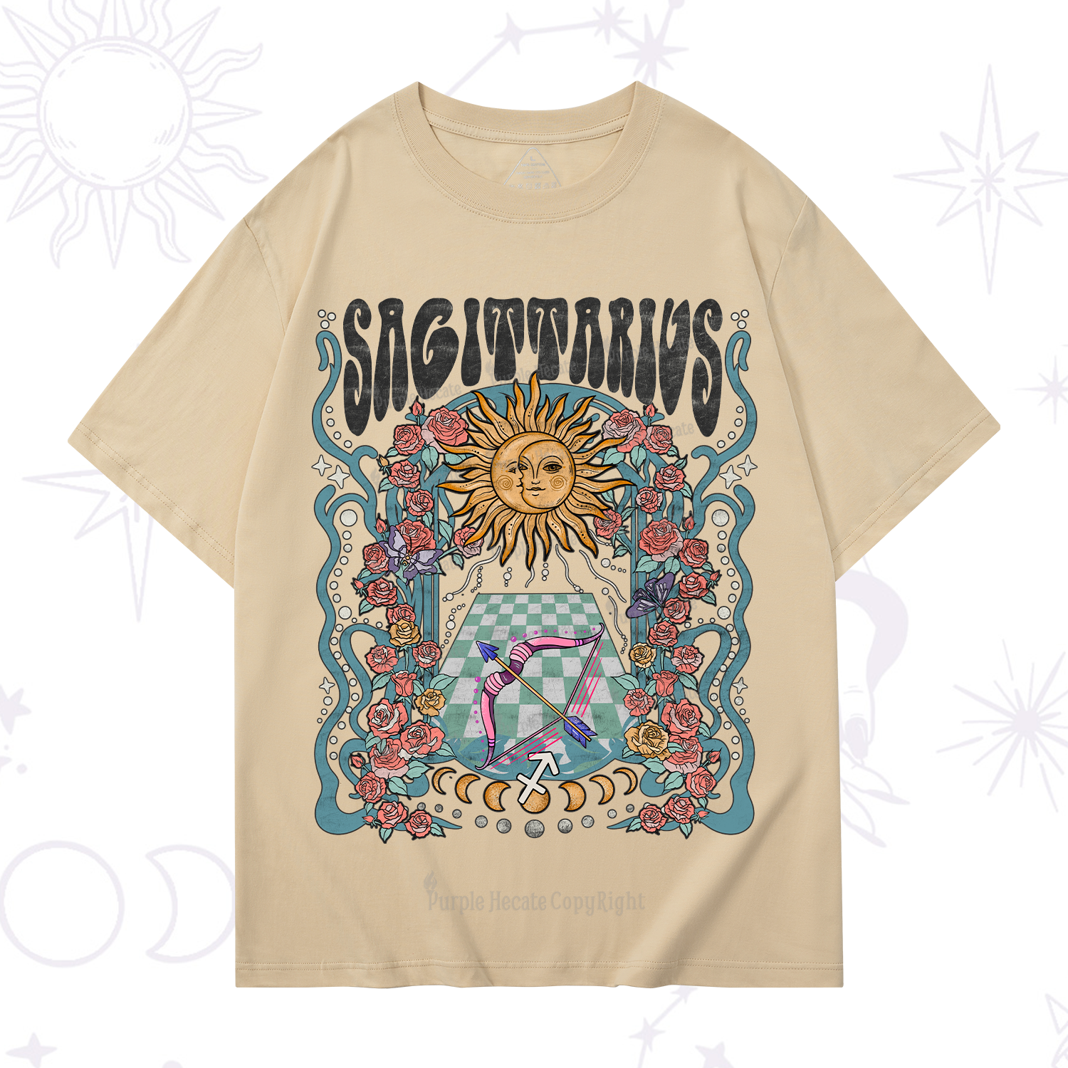Purplehecate Sagittarius Spirit Zodiac T-Shirt