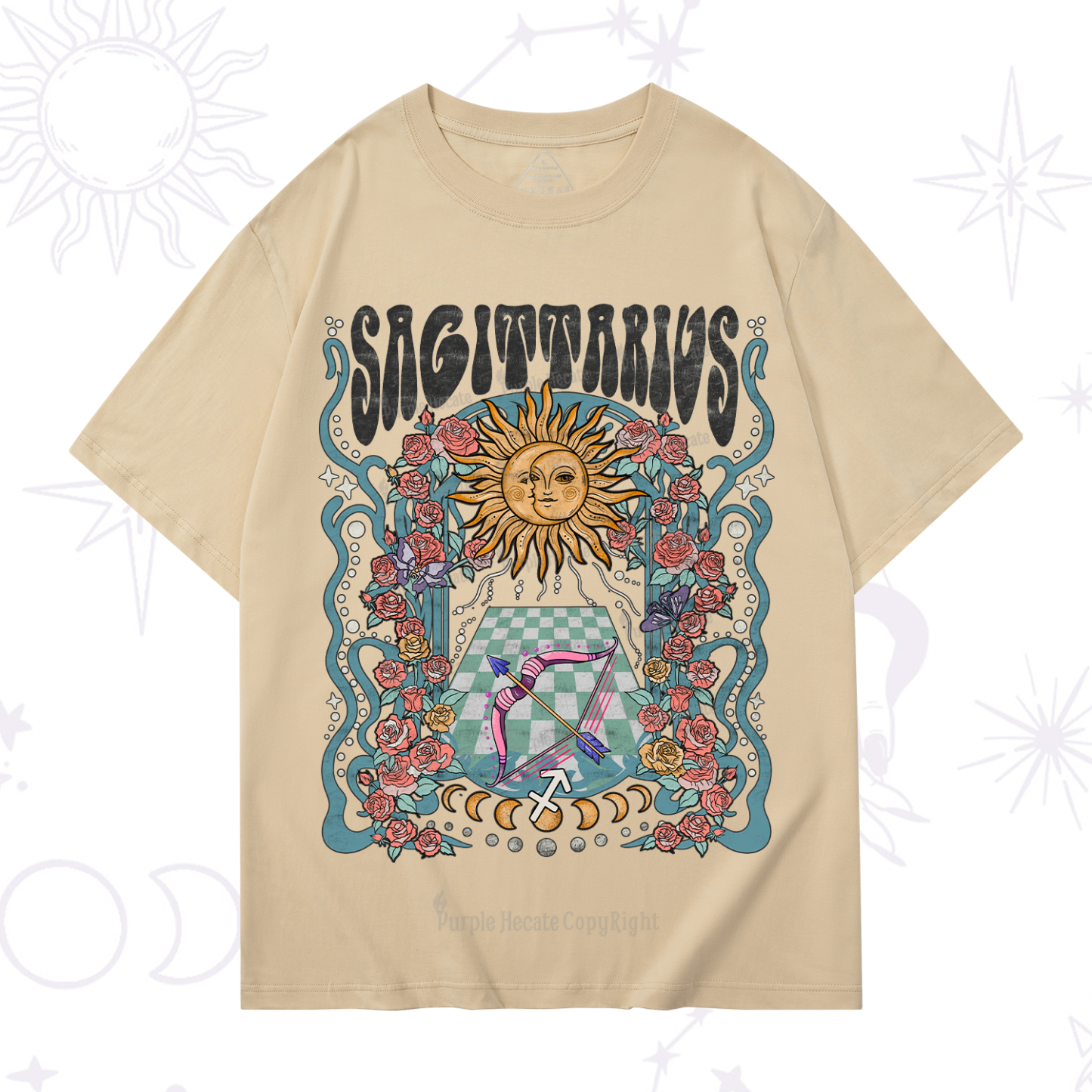Purplehecate Sagittarius Spirit Zodiac T-Shirt