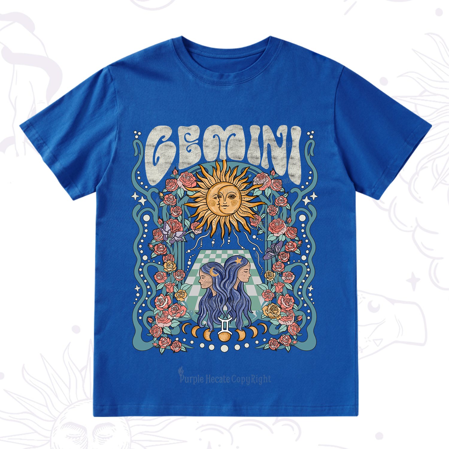 Purplehecate Gemini Spirit Zodiac T-Shirt