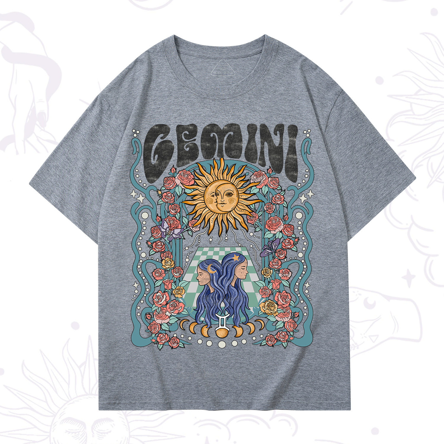 Purplehecate Gemini Spirit Zodiac T-Shirt