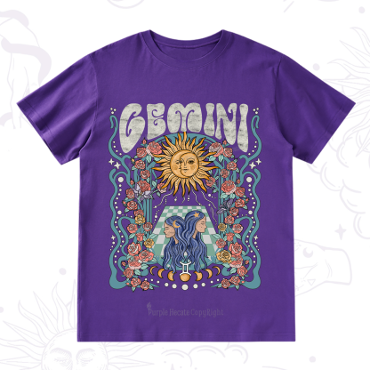 Purplehecate Gemini Spirit Zodiac T-Shirt