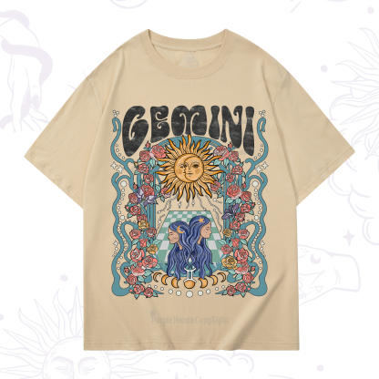 Purplehecate Gemini Spirit Zodiac T-Shirt