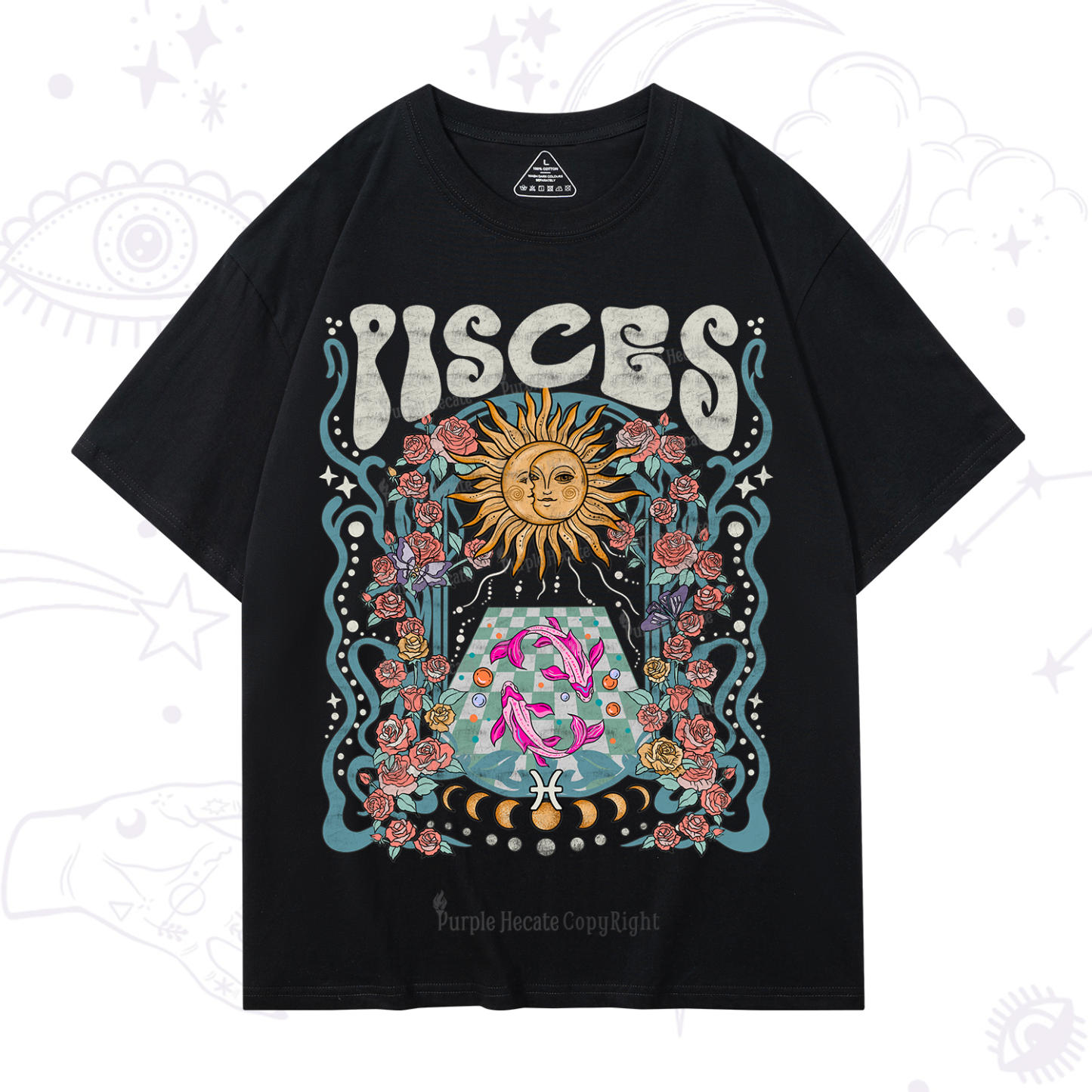 Magic Purplehecate Pisces Spirit Zodiac T-Shirt