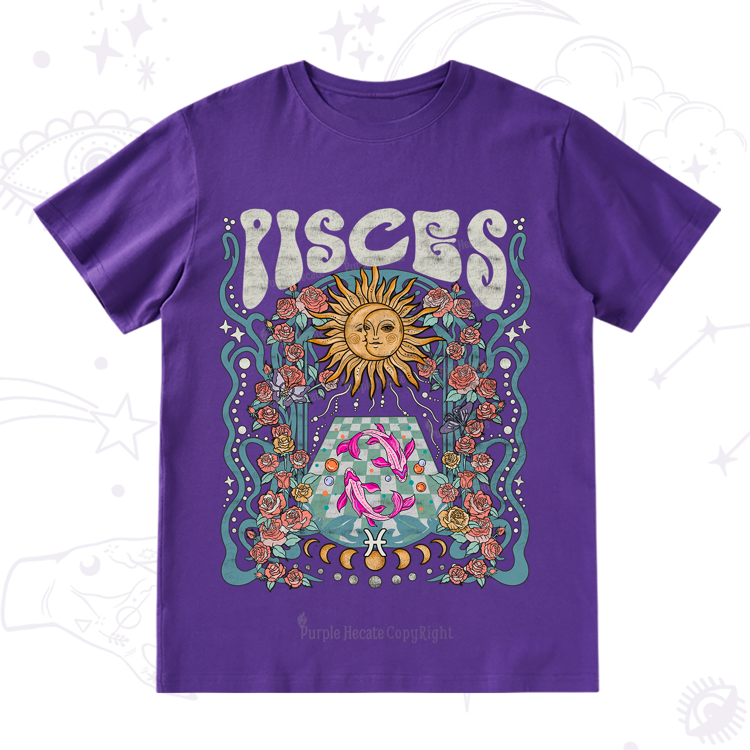 Purplehecate Pisces Spirit Zodiac T-Shirt