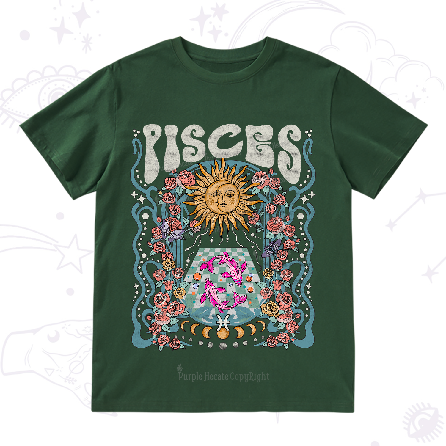 Purplehecate Pisces Spirit Zodiac T-Shirt