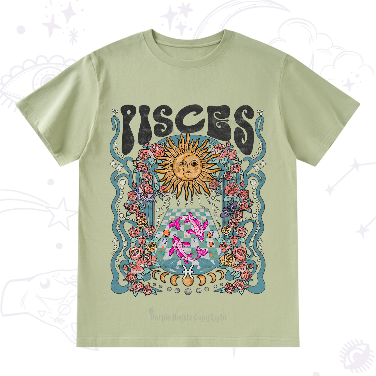 Purplehecate Pisces Spirit Zodiac T-Shirt