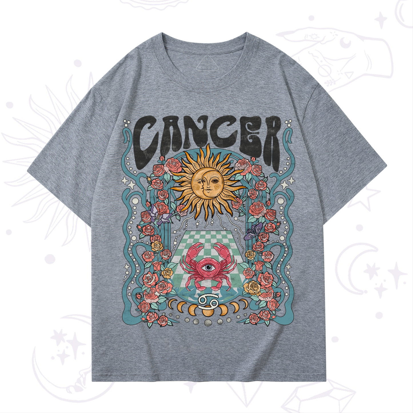 Purplehecate Cancer Spirit Zodiac T-Shirt