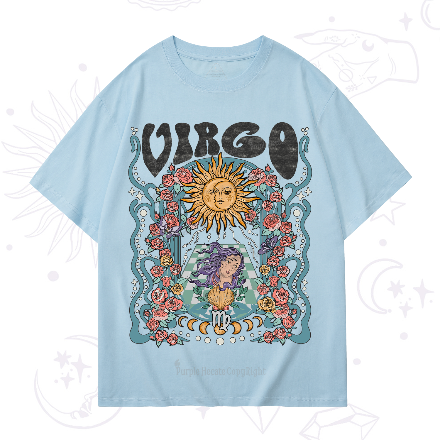 Purplehecate Virgo Spirit Zodiac T-Shirt