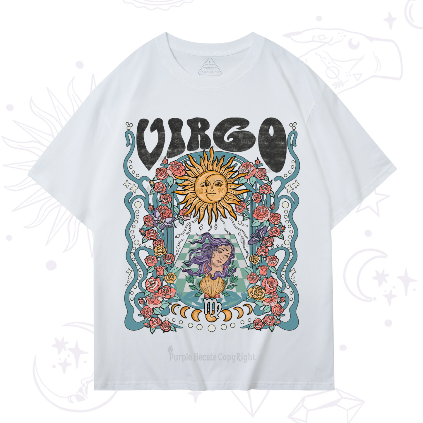 Purplehecate Virgo Spirit Zodiac T-Shirt