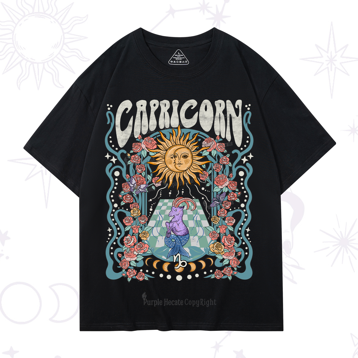 Purplehecate Capricorn Spirit Zodiac T-Shirt