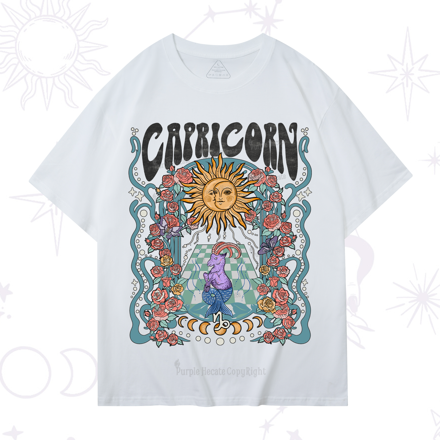 Purplehecate Capricorn Spirit Zodiac T-Shirt
