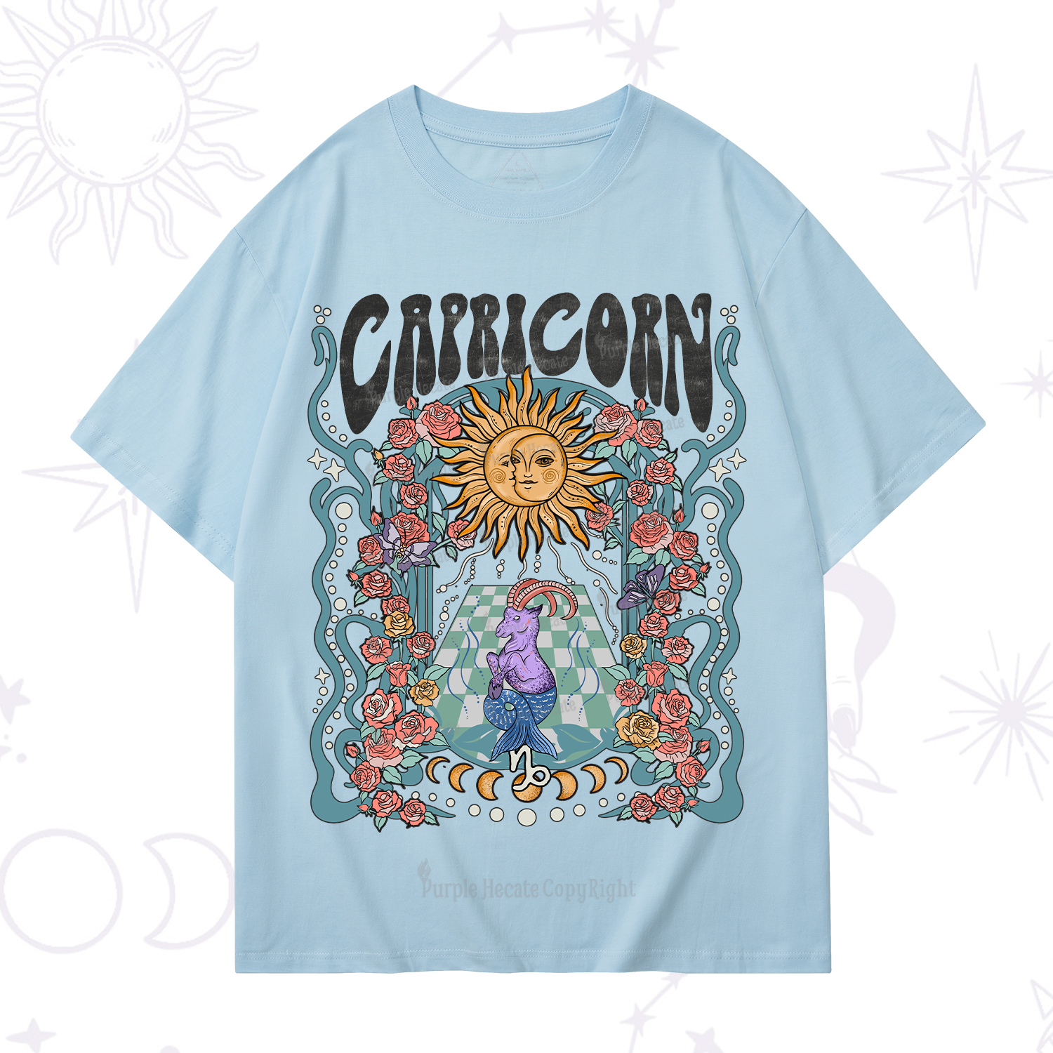 Purplehecate Capricorn Spirit Zodiac T-Shirt