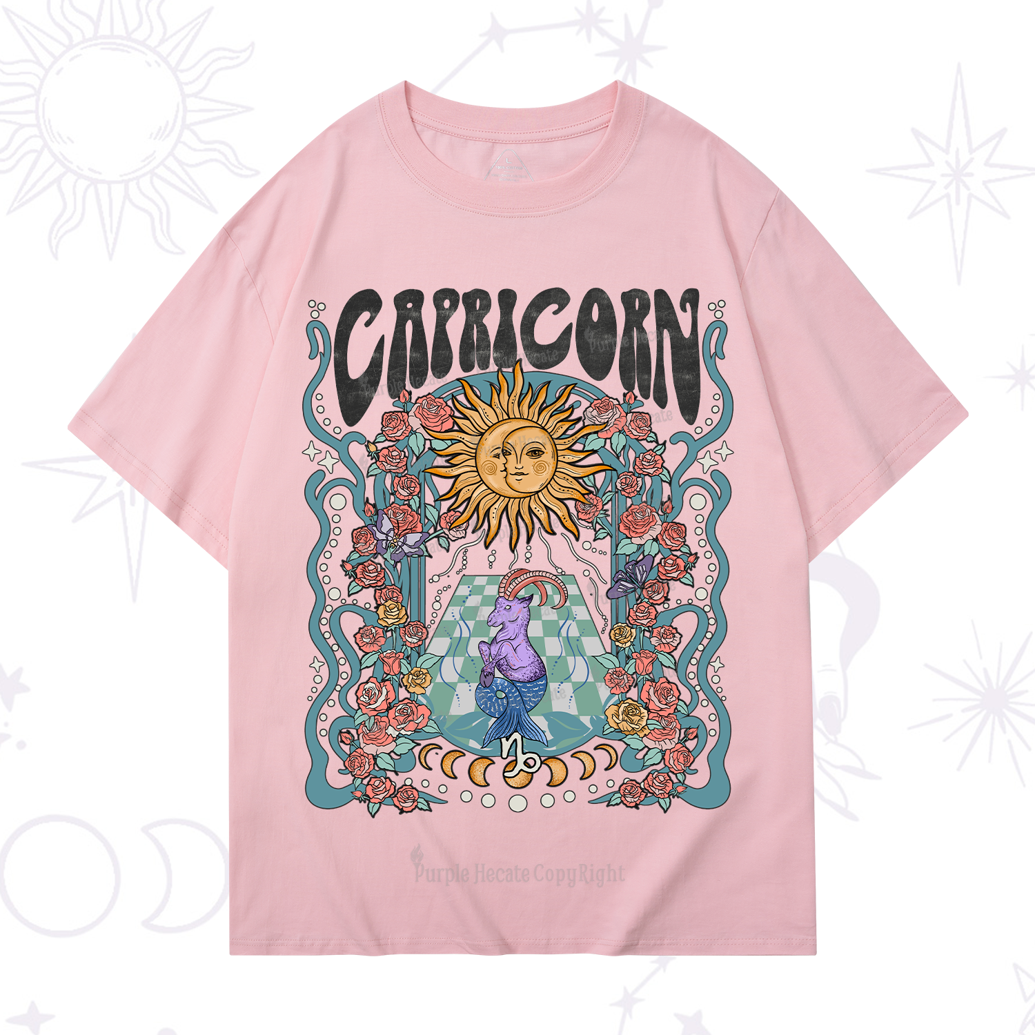 Purplehecate Capricorn Spirit Zodiac T-Shirt