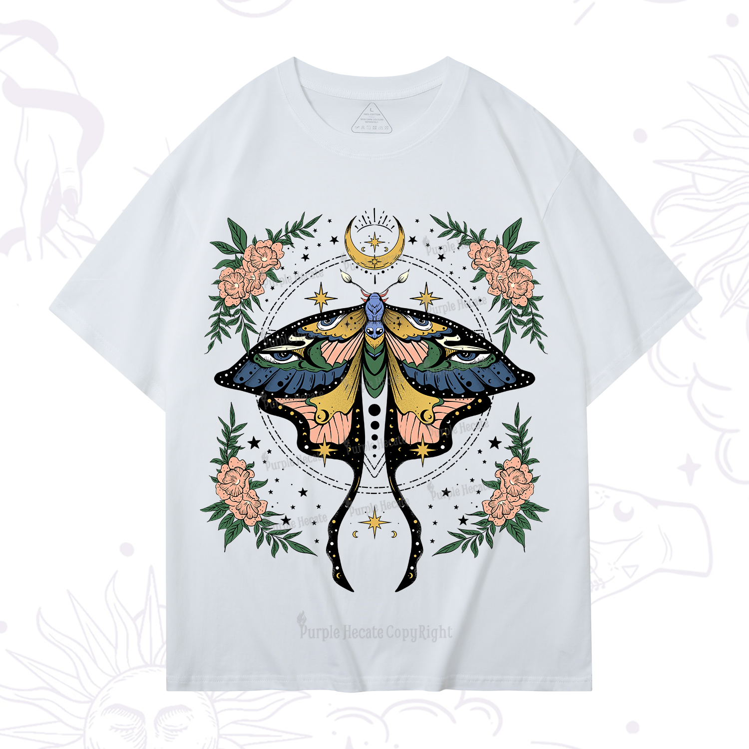 Purplehecate Mystical Moth T-Shirt