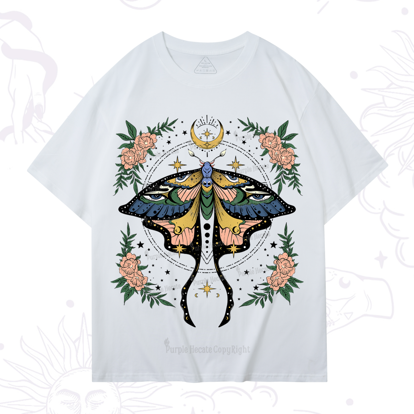 Purplehecate Mystical Moth T-Shirt