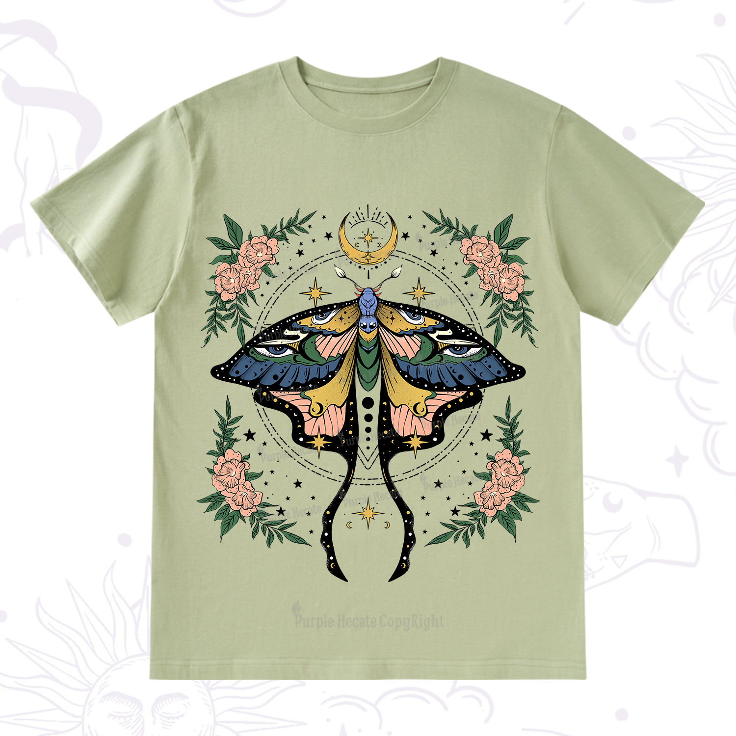 Purplehecate Mystical Moth T-Shirt