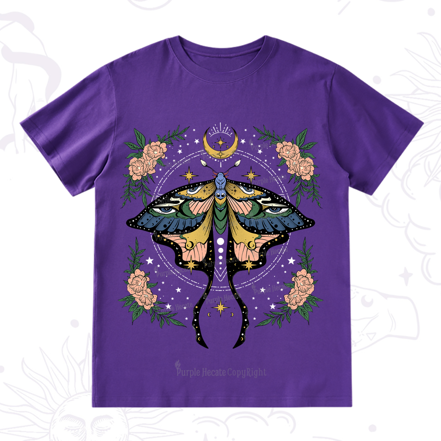 Purplehecate Mystical Moth T-Shirt