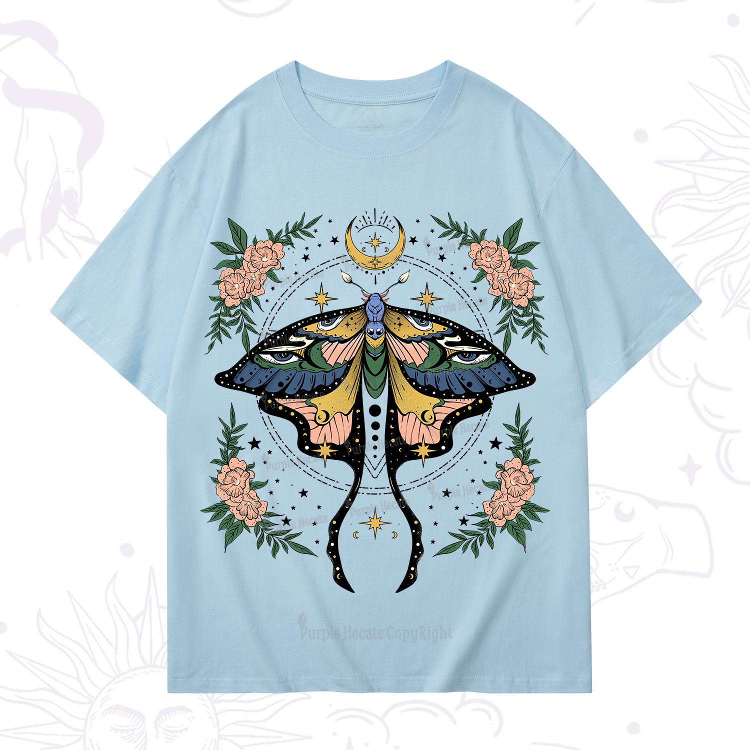 Purplehecate Mystical Moth T-Shirt