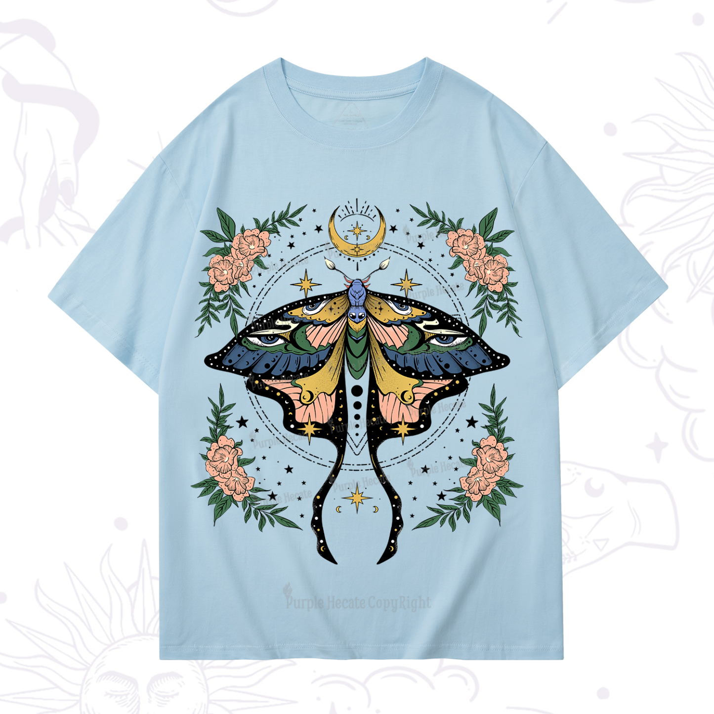 Purplehecate Mystical Moth T-Shirt