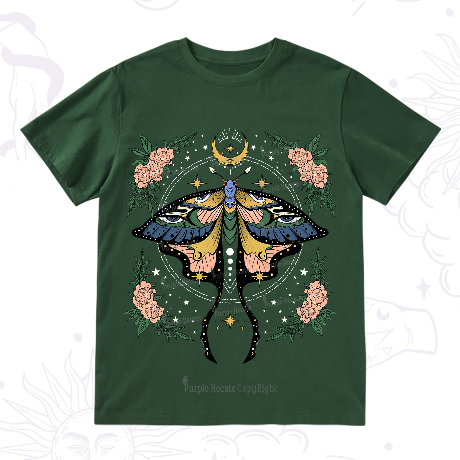 Purplehecate Mystical Moth T-Shirt