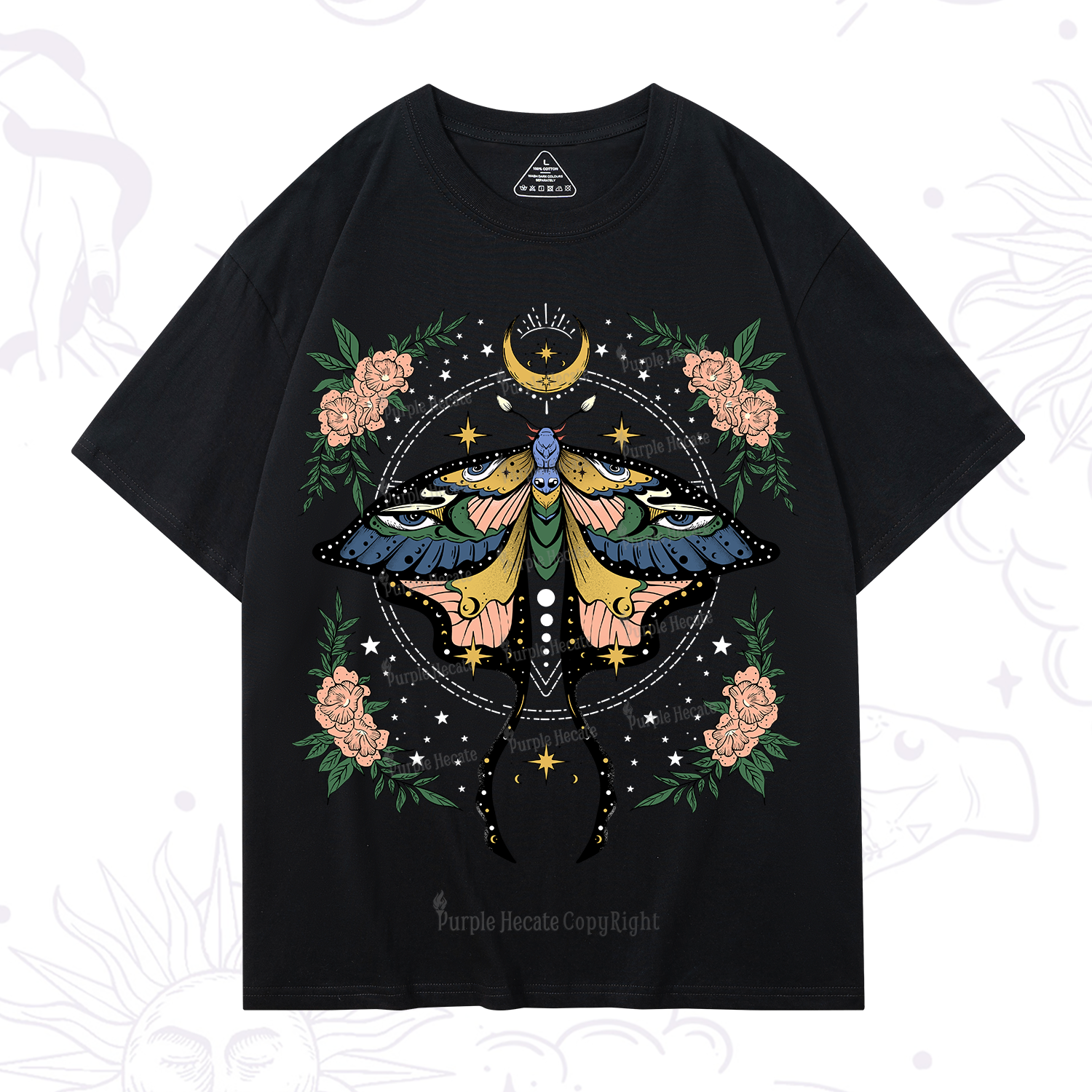 Purplehecate Mystical Moth T-Shirt