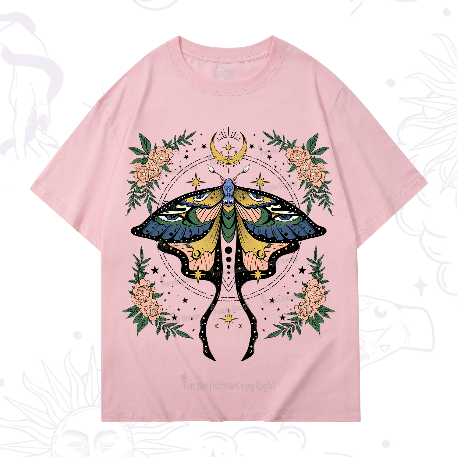 Purplehecate Mystical Moth T-Shirt