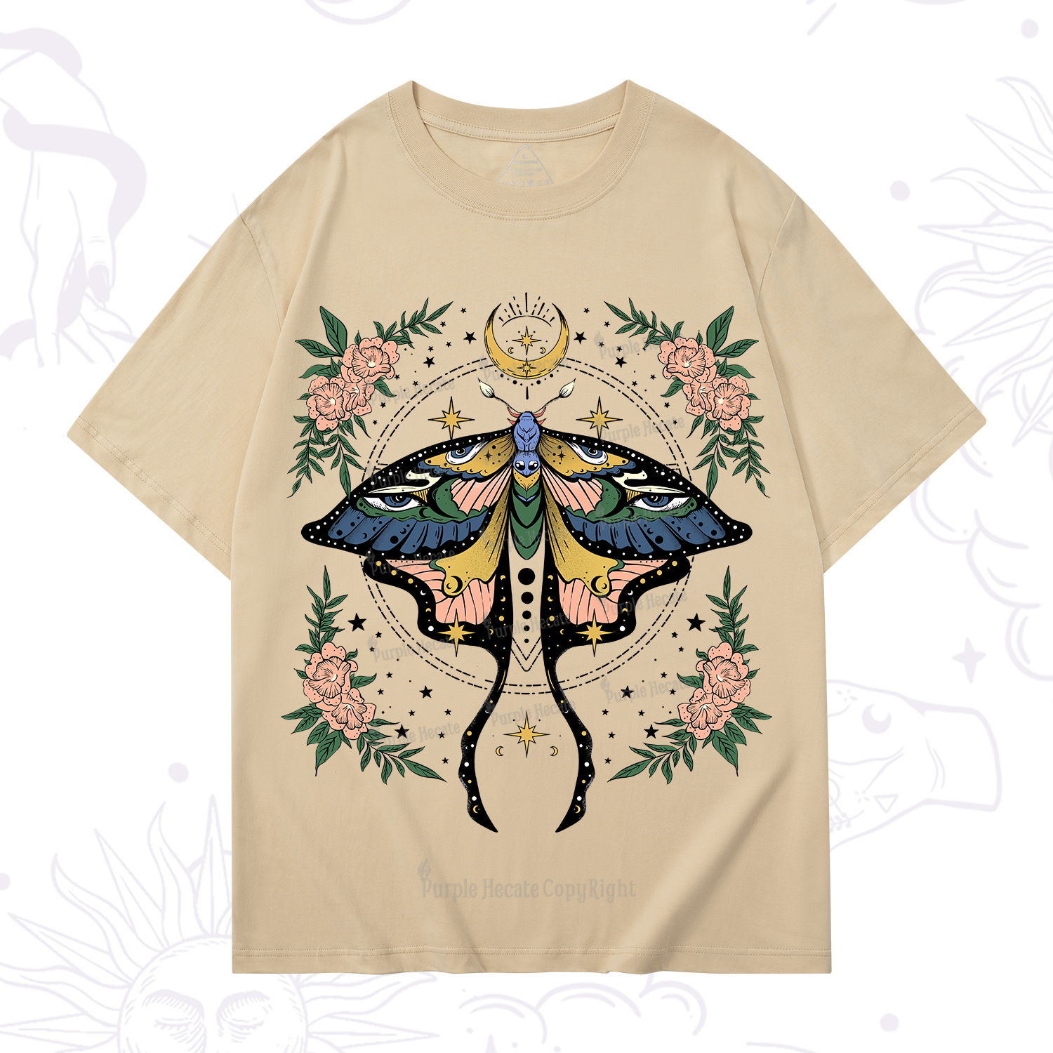 Purplehecate Mystical Moth T-Shirt