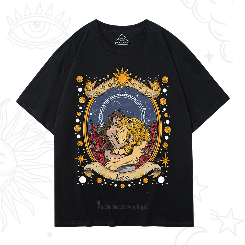 Purplehecate Celestial Leo Zodiac T-Shirt